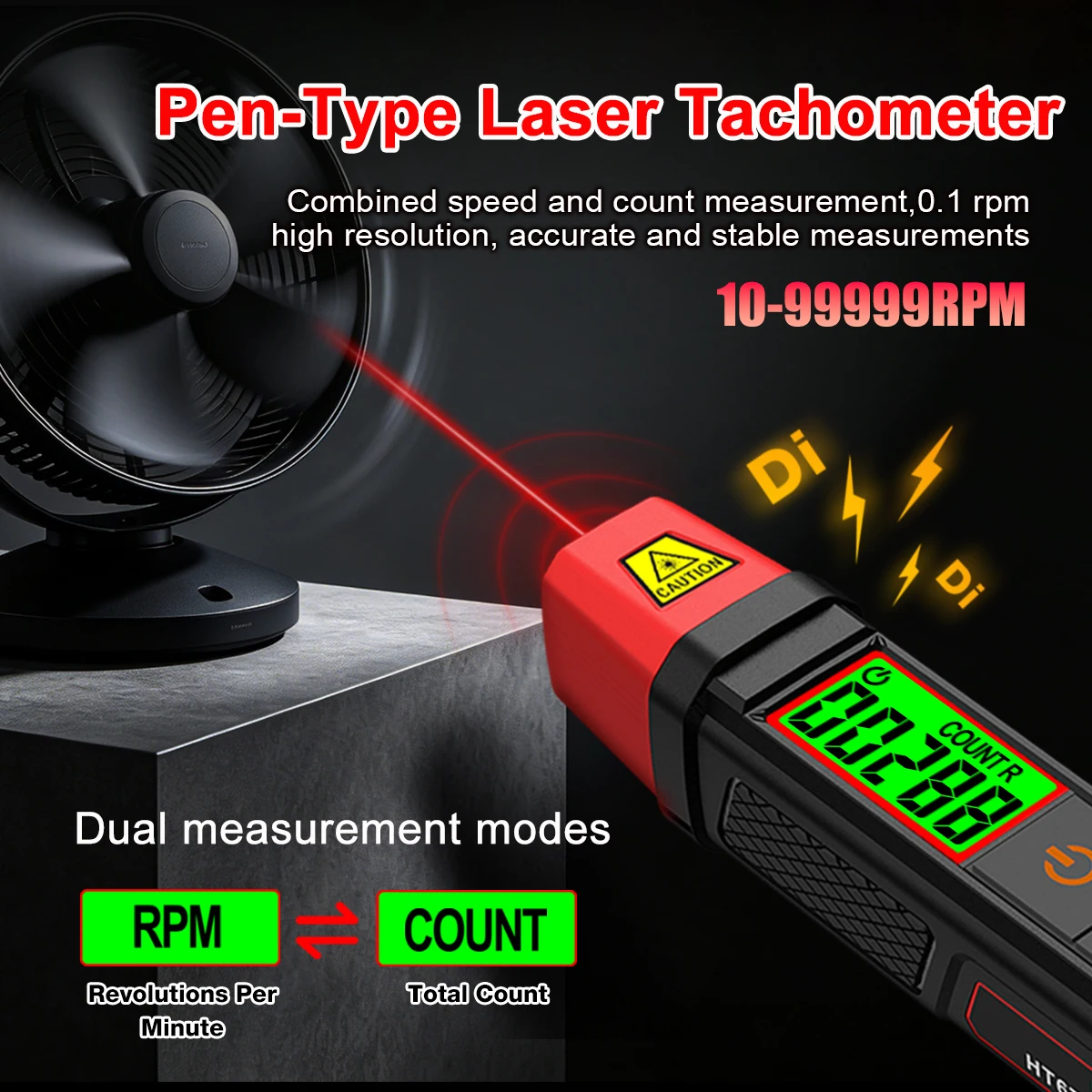 Tachometer Digital Laser Rpm - Tacômetro Digital a Laser Tipo Caneta