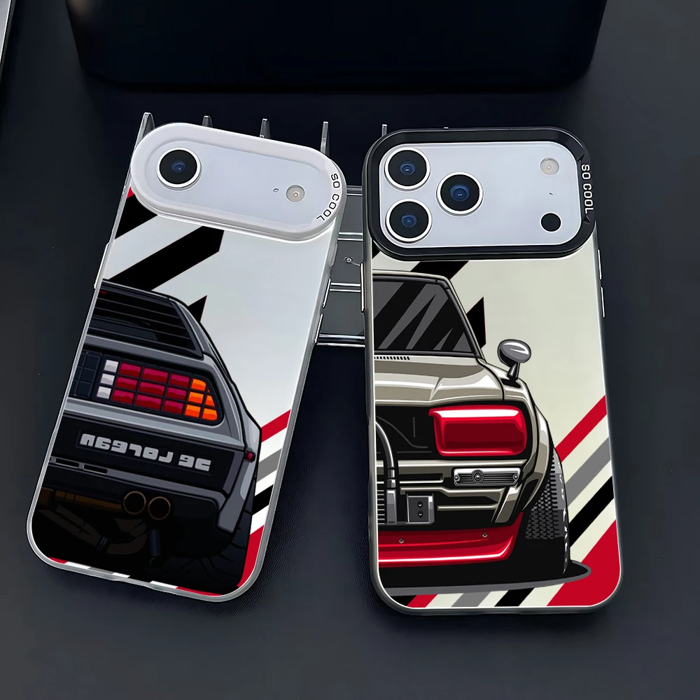 حافظة هاتف السيارة JDM المعدلة برسوم كارتونية لهاتف انفينيكس هوت نوت صفر 50 40 30i 20 20s 12 11 Smart 10 9 8 7 6 Pro Plus 4G 5G الغطاء الخلفي