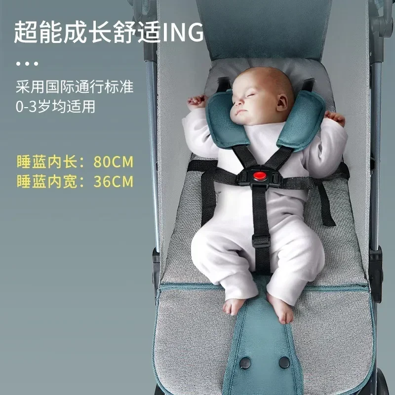 Baby strollers can sit and lie down, folding baby strollers, baby strollers, driver strollers, folding high view parachute.