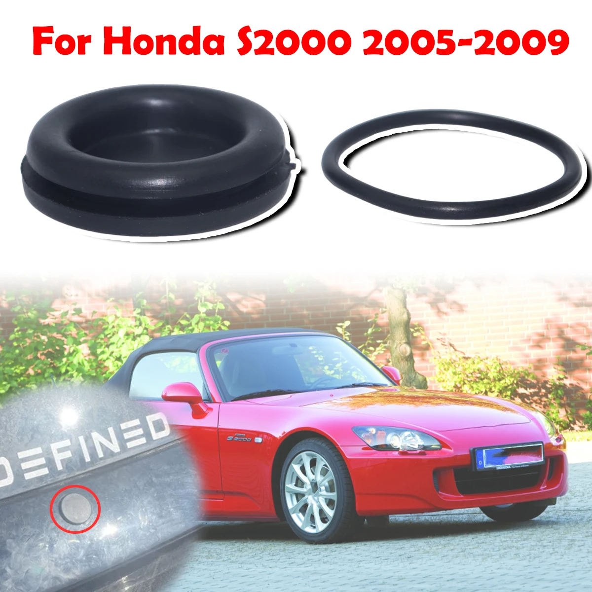 

Rear Windshield Wiper Arm Rocker Delete Bung O Ring Rubber Grommet Plug For Honda S2000 2005 2006 2007 - 2009 Cap Accessories