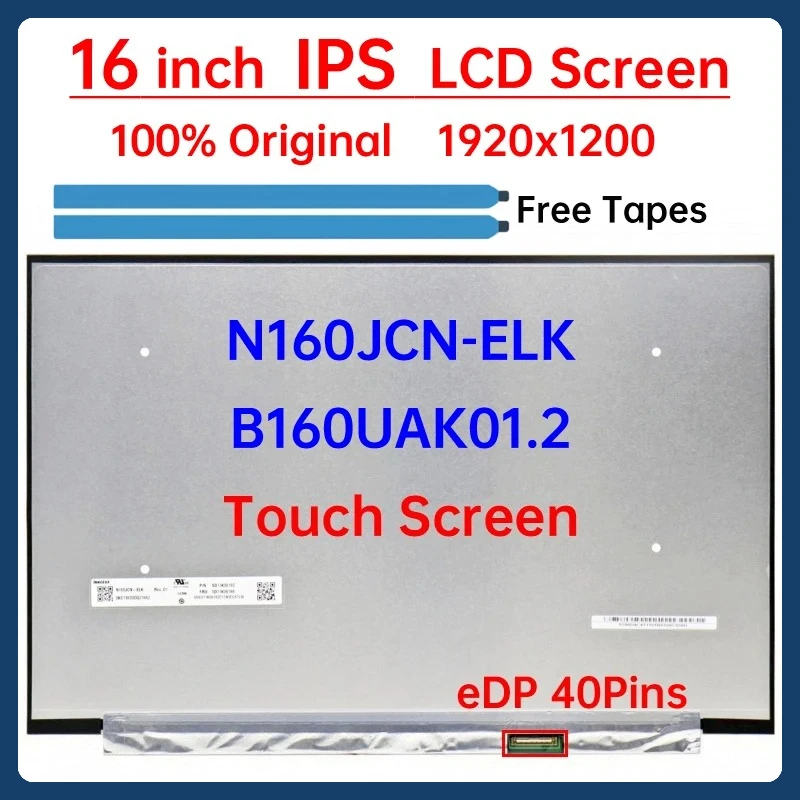 

16 "ЖК-сенсорный экран для ноутбука N160JCN ELK N160JCN-ELK B160UAK01.2 для Lenovo ThinkBook 16 G6 IRL ABP IML ARP, матричная панель дисплея
