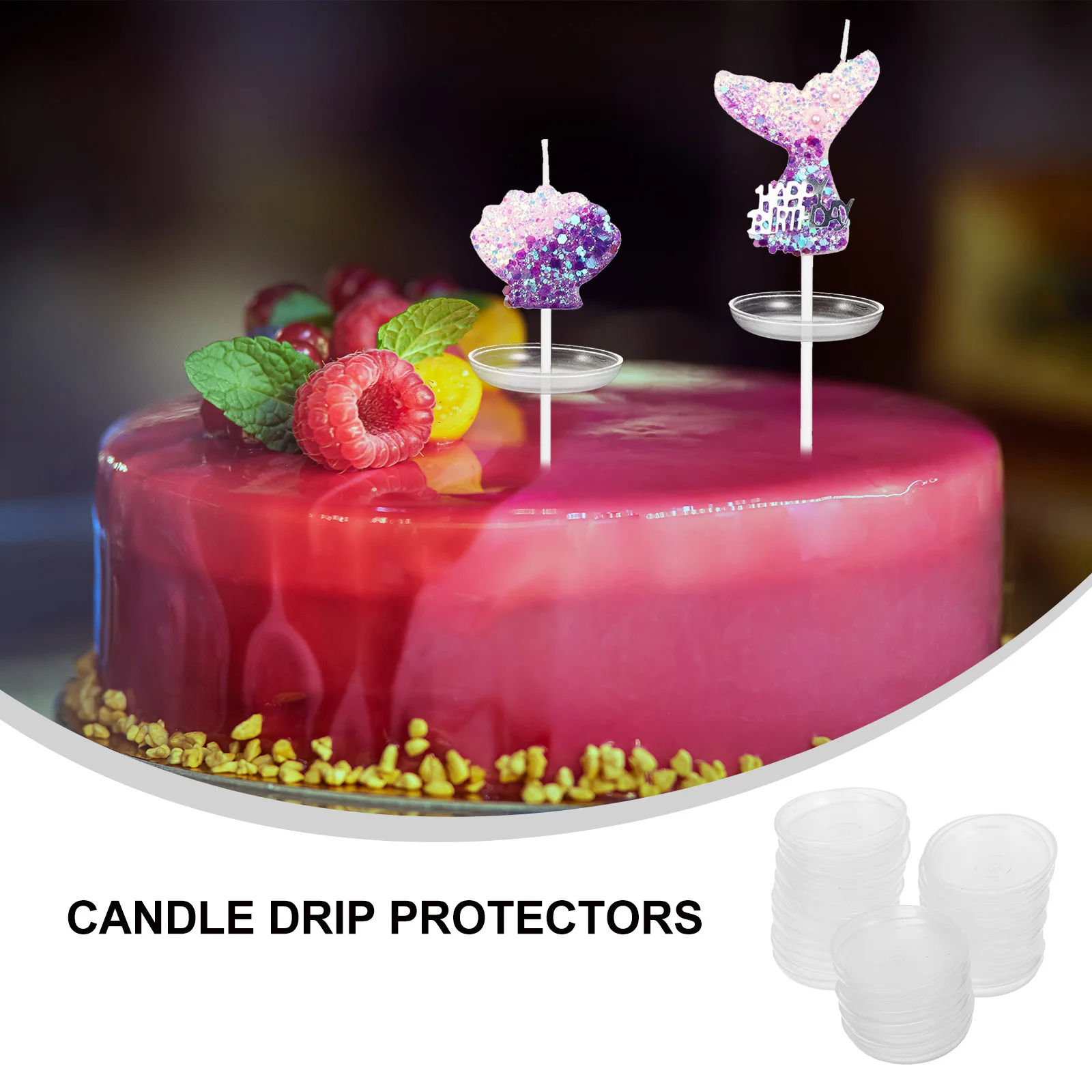 

200Pcs Drip Catcher Bobeches for Taper Candles Easy Install Perforated Design Wax Protection Bobeches for Candlesticks