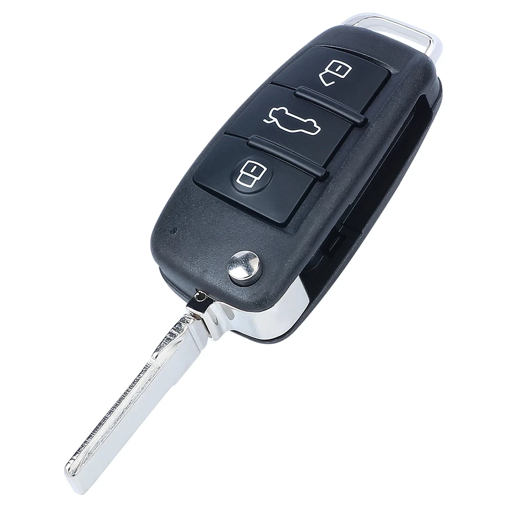 DIYKEY ulepszony P/N: 4 d0837231a 4 d0837231n pilot z klapką do Audi TT RS4 A3 A4 A6 A8 Quattro 433MHz ID48 Chip kluczyk do samochodu