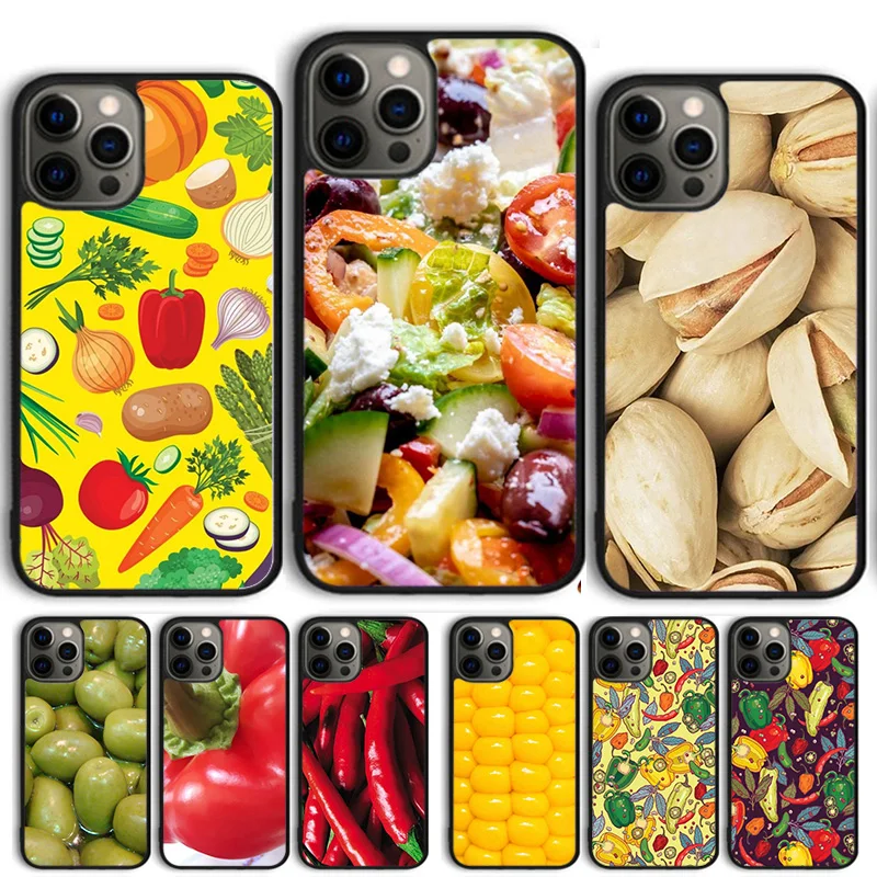 VEGETABLES CARROT SWEET CORN TOMATO Phone Case Cover For iPhone 15 16 14 13 12 Pro Max mini 11 Pro Max XS X XR Plus