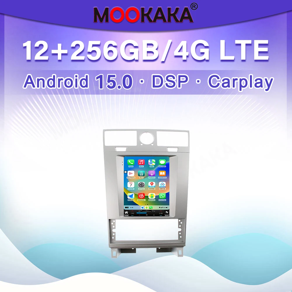 

10,4-дюймовый автомобильный мультимедийный плеер, экран Android для Lincoln Navigator 2005 ~ 2009, автомобильный радиоприемник, GPS-навигация, CarPlay, авто DSP, головное устройство