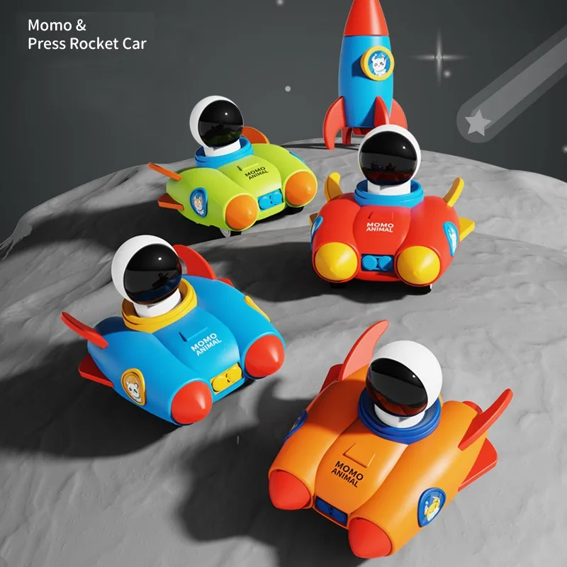 

Fun Pressing Rocket Astronaut Car Toys Children's Toy Inertial Car With Inertia Power And Rebound For Kindergarten Gifts For Boy