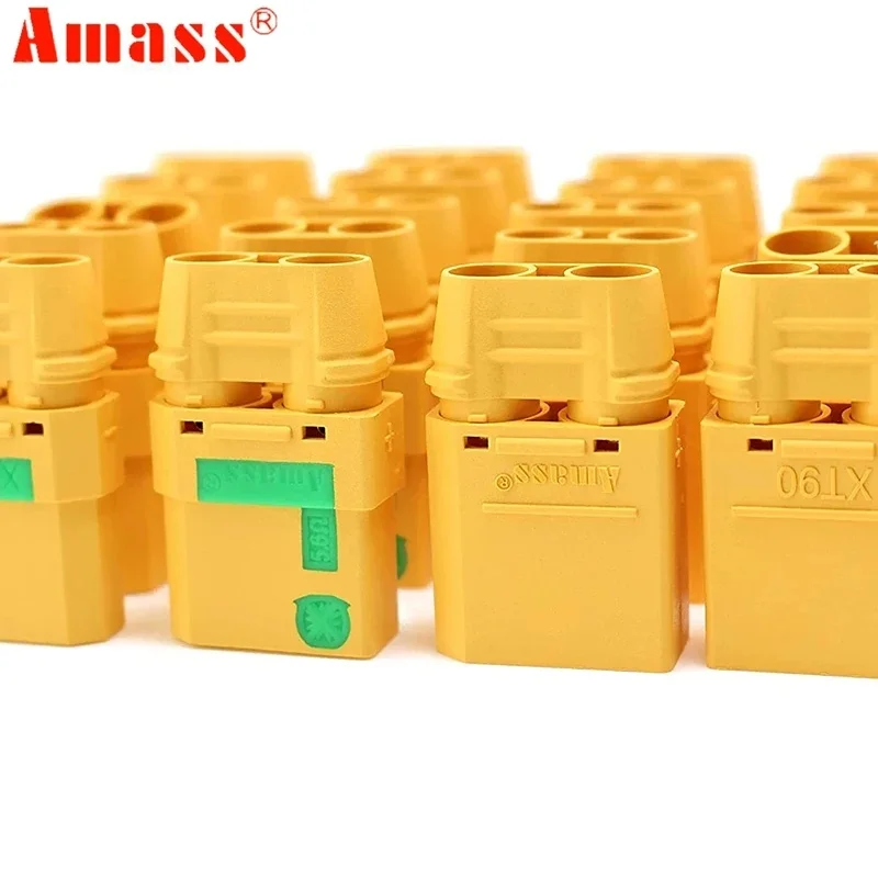 5Pairs Amass XT90S XT90-S XT90 Connectors Anti-Spark Male Female Connector for RC Motor FPV Drone Lipo Battery ESC Charger Lead