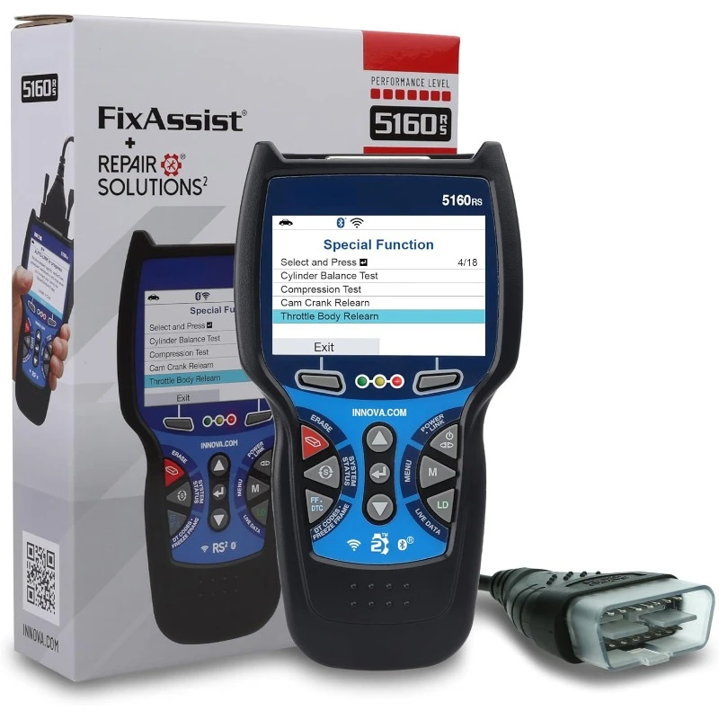 

5160RS, OBD2 Bidirectional Scan Tool, OE-Level All System Diagnostics, Reset Oil Light/Battery/EPB/SAS/DPF, Mechanic