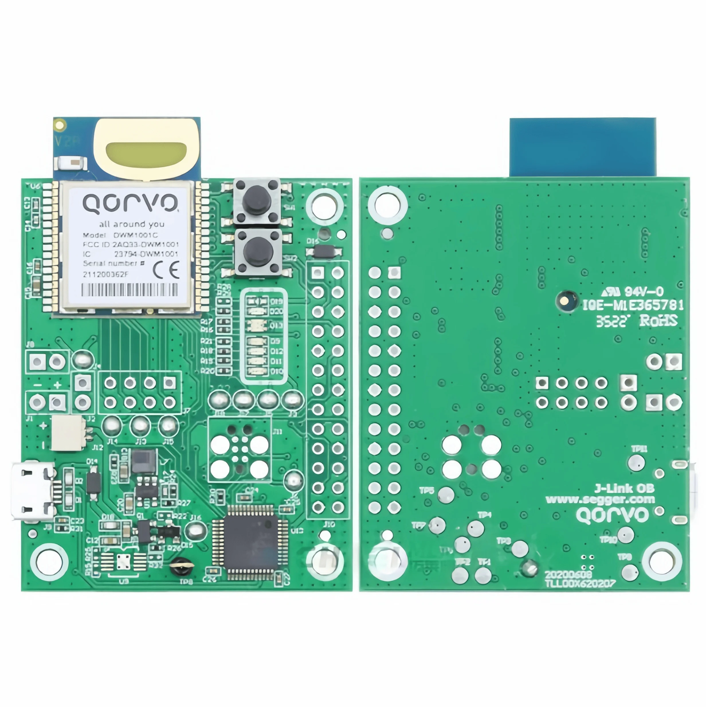 DWM1001-DEV Многопротокольный инструмент для разработки, оценочная плата, 12 упаковок