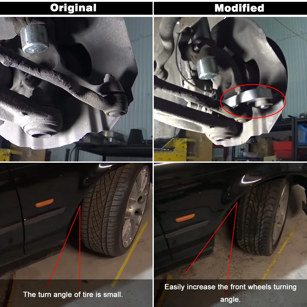 VR - Steering Lock Adapter Increasing Turn Angle about 25% Tuning Kit E46 For BMW non-M3 Tuning Drift Power VR-ITA02