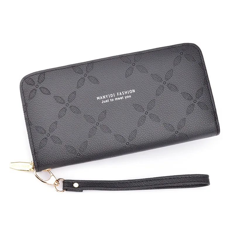 Fashion Embossed Women's Wallet Female Purses Long Coin Purse Card Holder Wallets Ladies Pu Leather Clutch Money Bag Wallets
