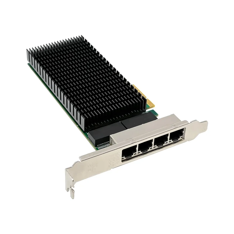 

Нежная текстура-PCI-E X4 Гигабитный 4-портовый сервер Сетевая карта Серверная сетевая карта I210-T4 RJ45 Ethernet NIC Промышленная камера Vision Netwo