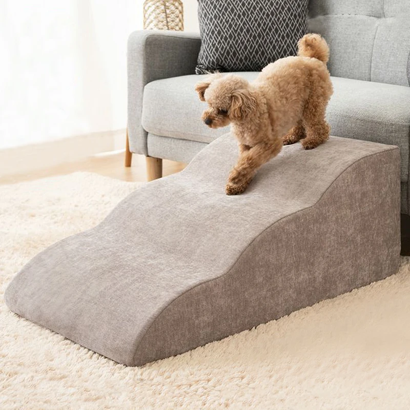 Non-Slip Pet Ramp Pet Ladder Dogs Cat Bunk Sofa Slope Sponge Steps for High Bed
