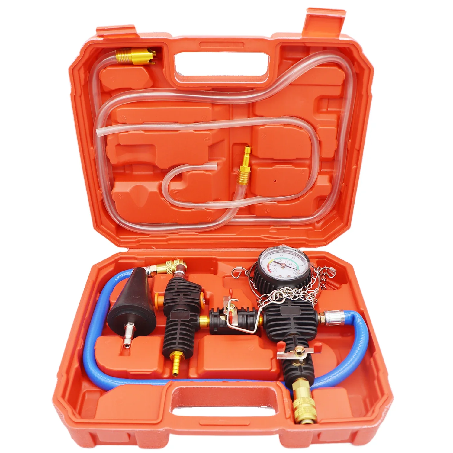 Cooling System Vacuum Purge Radiator Coolant Refill Tool Kit Universal Water Tank Pneumatic Vacuum Antifreeze Change Filler Set