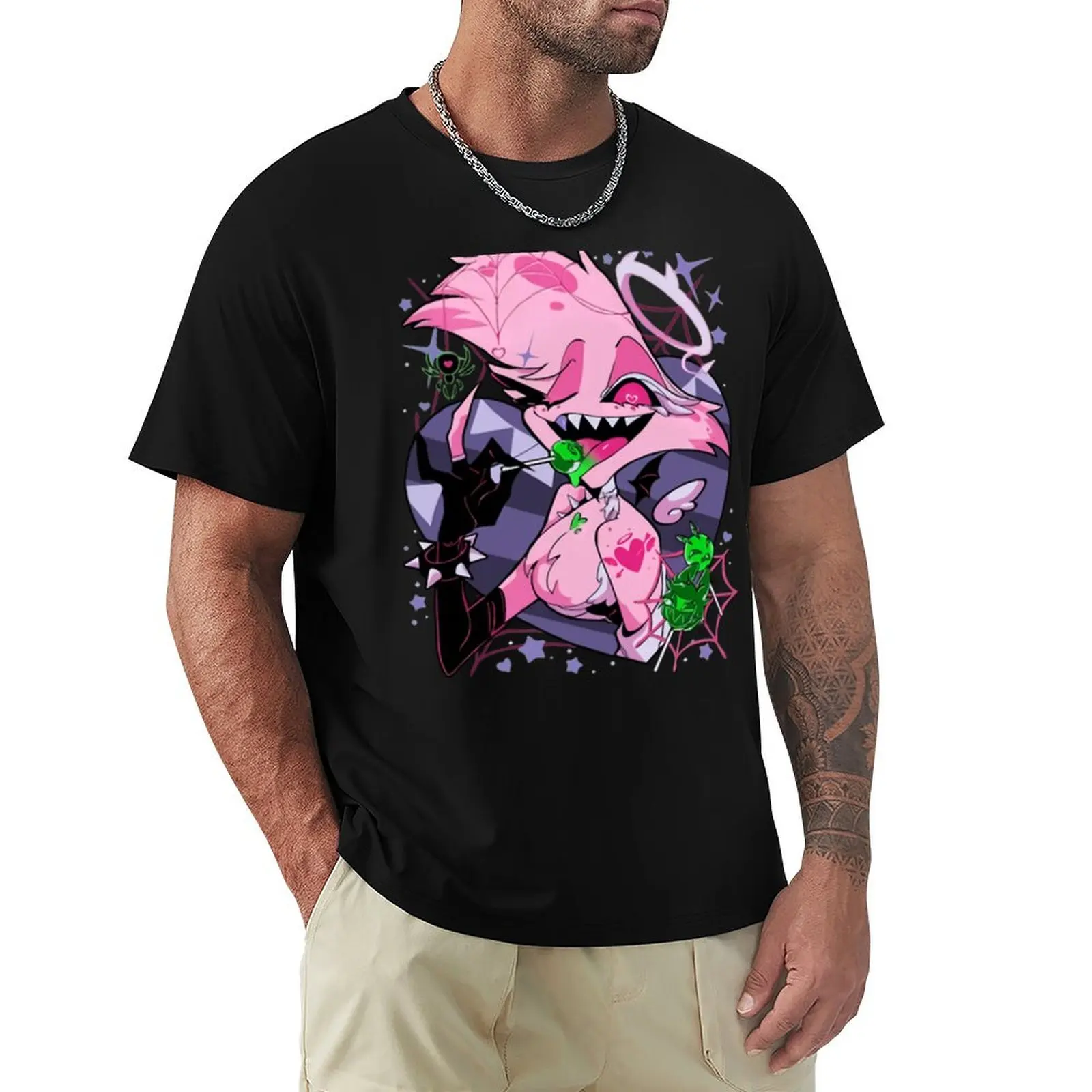 Angel Dusts Tricks and Treats T-Shirt Lightweight Cooling Short Sleeve Tee