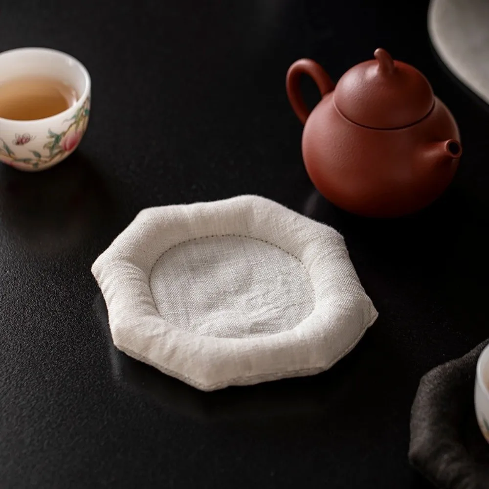 New Octagonal Shape Pot Bearing Holder Traditional Handmade Teapots Base Minimalist Tea Tray Coasters Home Decoration