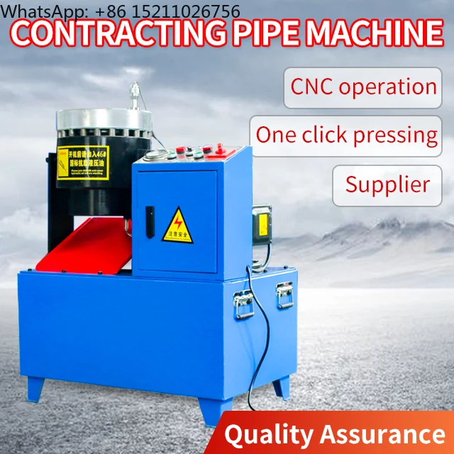 Chinese Automatic Hydraulic Conical Steel Copper Aluminum Taper Pipe Tube End Reducing Shrinking Forming Machine For Sale