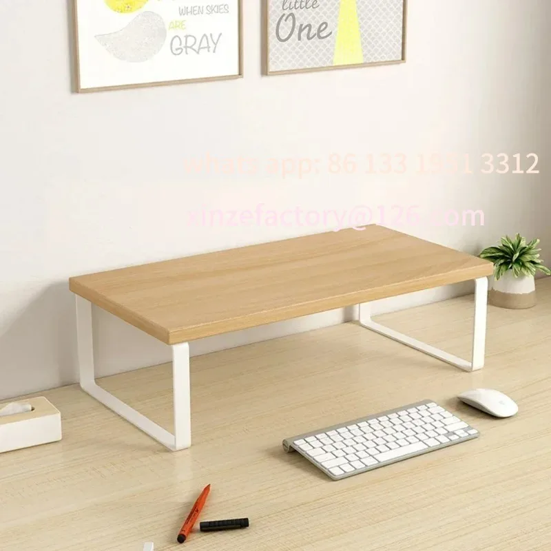 

Customizable Shelf Mini Wooden Desk Desk Shelves Monitor Stand Desktop Computer Stand Office Laptop Stand Storage
