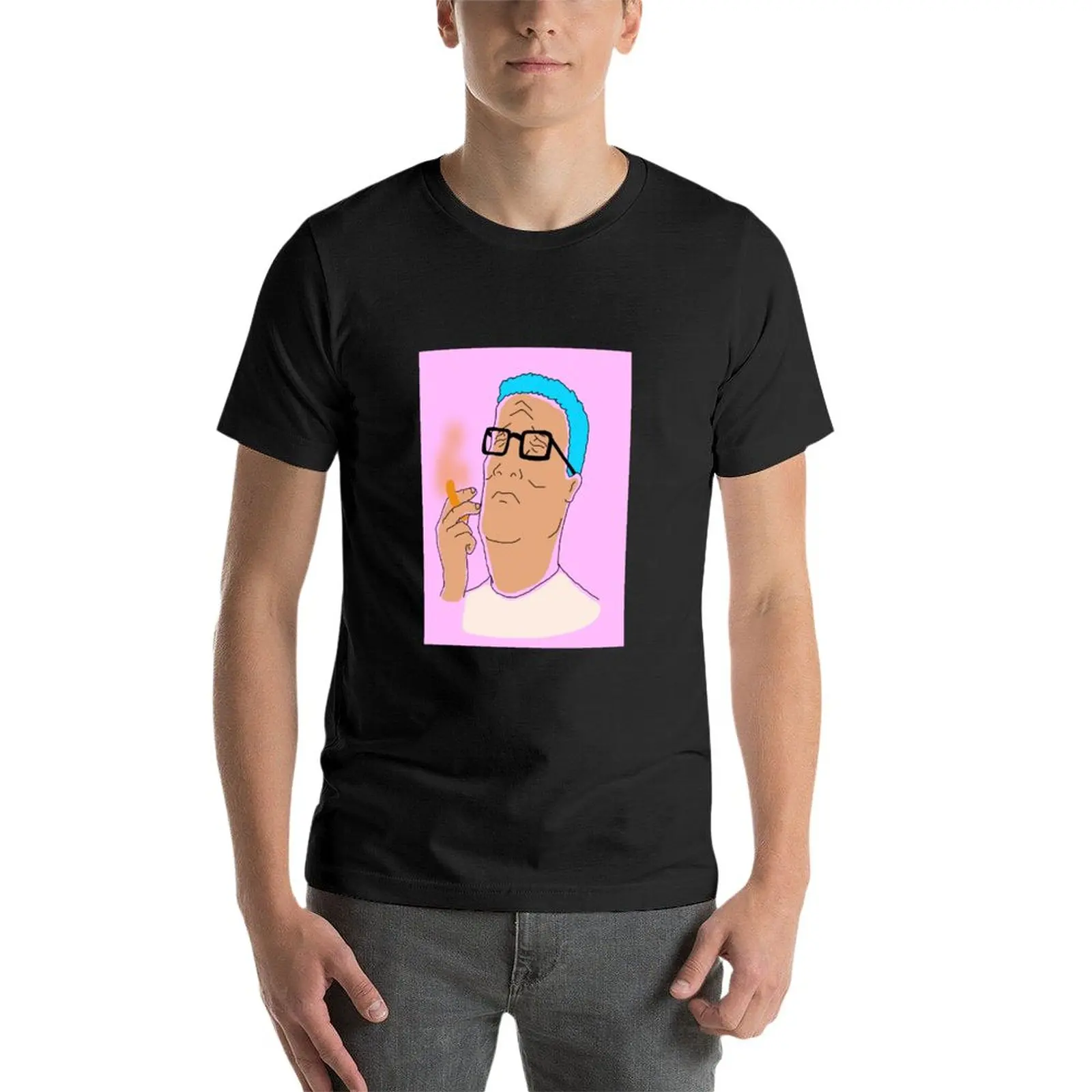 New Hank Hill Smokin' a Cheeto Puff T-Shirt t shirt man new edition t shirt plus size tops mens graphic t-shirts anime