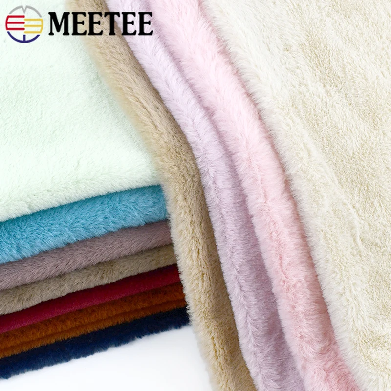 50/100*50cm 8mm Thick Faux Fur Fabrics for Sewing Toys Doll Clothes Soft Plush Fabric Sofa Decor Cloth DIY Christmas Accessories