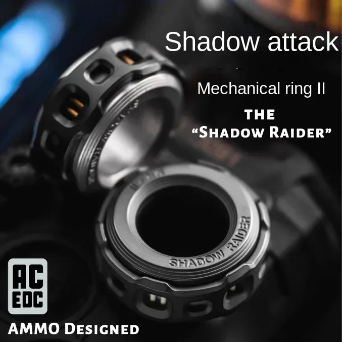 Acedc Mechanical Ring Ⅱ Shadow Attack Mechanical Acedc Zirconium Ring Acedc Zirconium Horse Ring