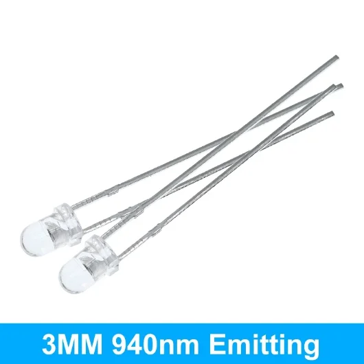 F3 F5 3mm 5mm 940nm LED Infrared Emitter and Infrared Receiver Diodes for arduino IR333C-A PT333-3B DIP-2