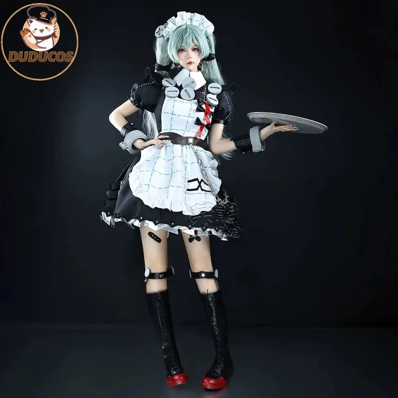 

В наличии Corin Wickes Косплей Костюм Battle Maid Zzz Zenless Zone Zero Corin Wickes Полный комплект парика Хэллоуин Рождество