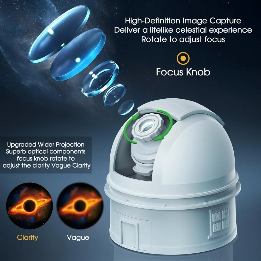 Galaxy Projector Night Light 12 in 1 Star Projector with Storage Case Solar System Constellation Moon LED Space Lamp Timer