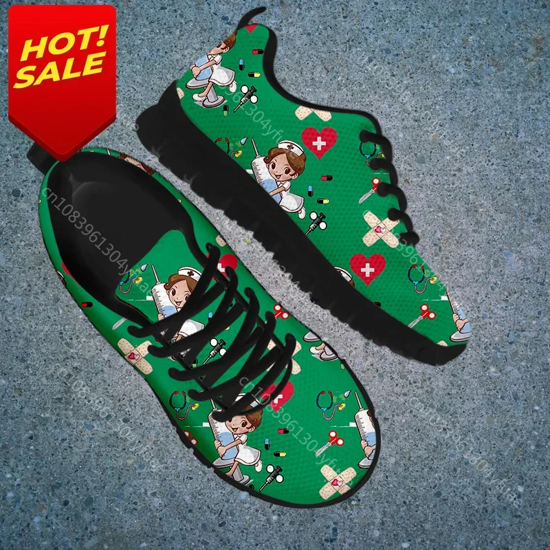 Dropshipping Comodo Delle Scarpe Della Maglia Del Respiro Delle Scarpe Da Tennis Casuali Adorabili Del Fumetto Dell'infermiera D