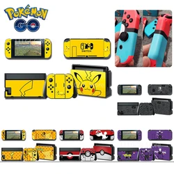 Pokemon Pikachu Switch Cartoon Anime Skin Sticker Nintendo Switch Protective Shell Skin NS Cute Film Decoration Game Console New