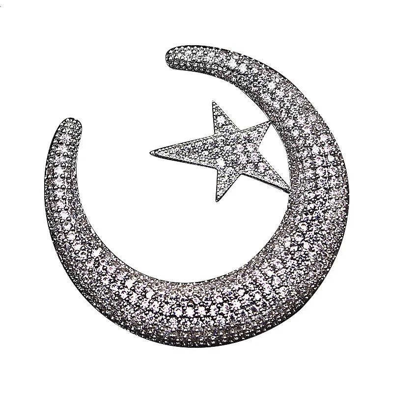 

Gold-plated Three-dimensional Micro-inlaid Zircon Corsage Light Luxury Temperament Pin Fixed Clothes Buckle Suit Accessories