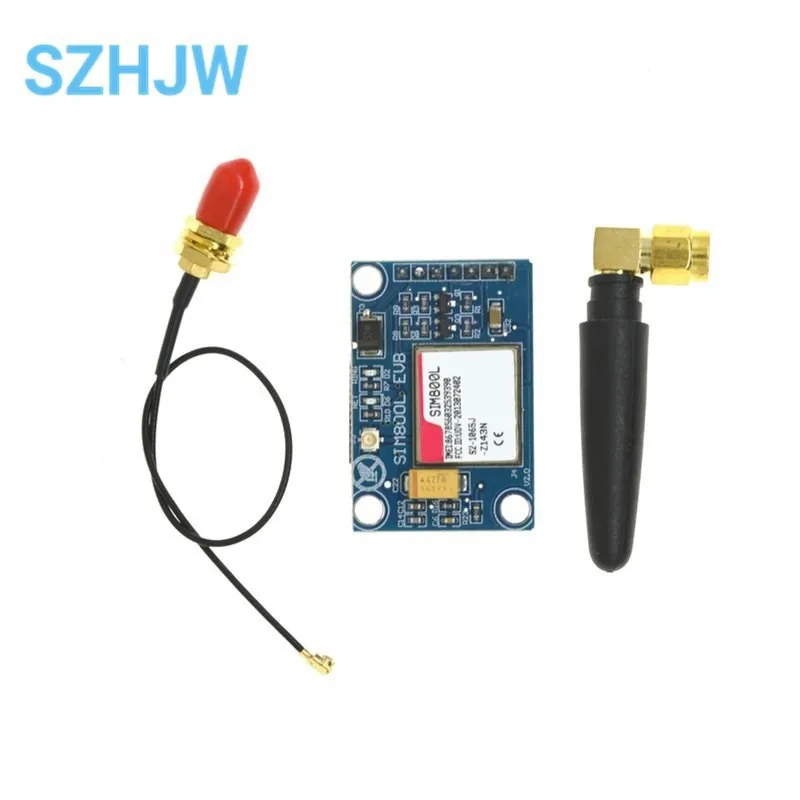 SIM800L V2.0 5V Wireless GSM GPRS MODULE Quad-Band W / Antenna Cable Cap