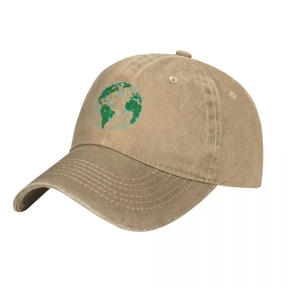 GIS Topographic Earth Cowboy Hat Sports Caps Fishing Caps tea hats Men'S Hat Women'S