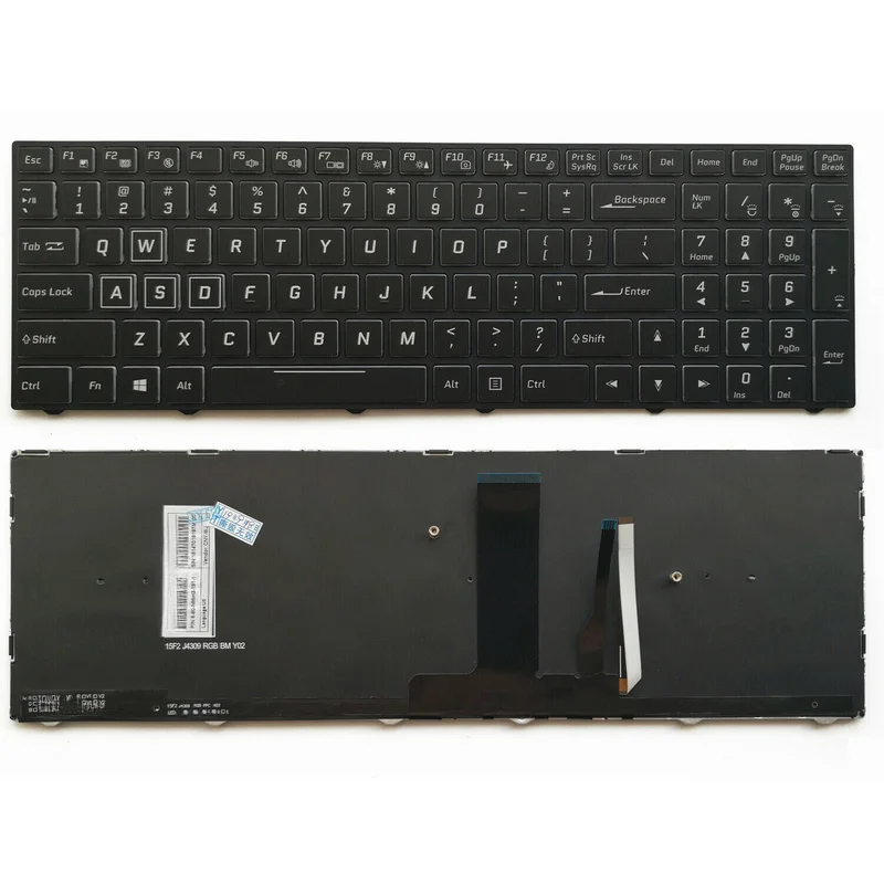 YY+For Clevo N855HJ1 N857HJ1 N870HJ1 N850HP6 N870HP6 US RGB Color Backlit keyboard