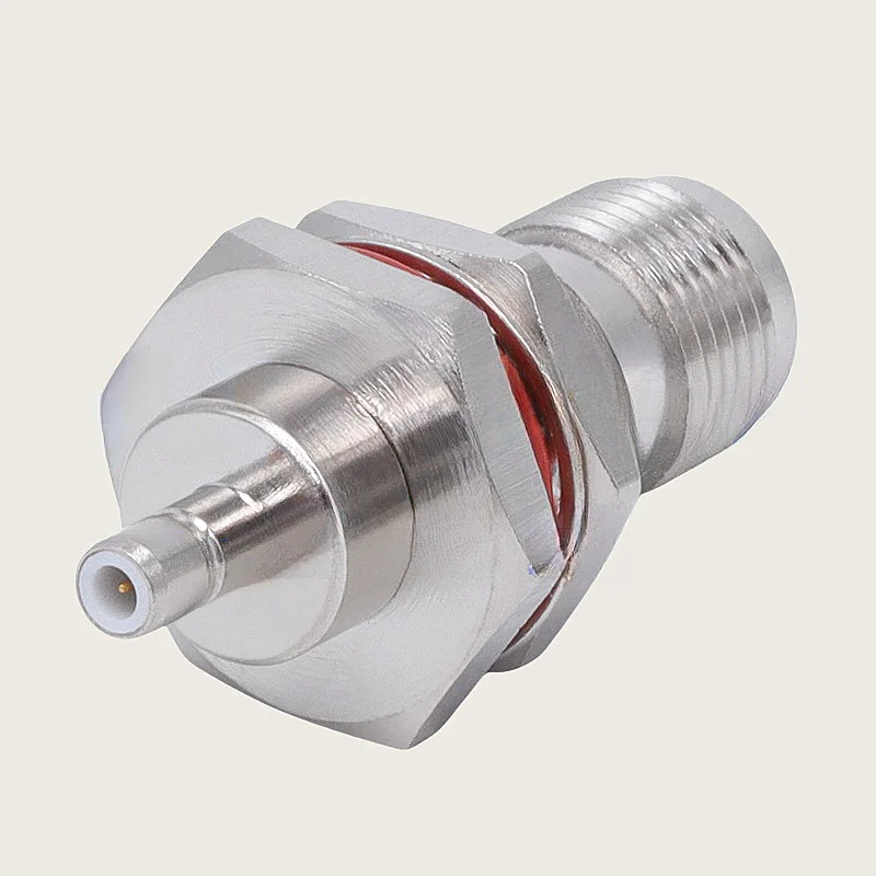 2PCS /lot TNC Female to SMB Male Bulkhead RF Connector Adapter