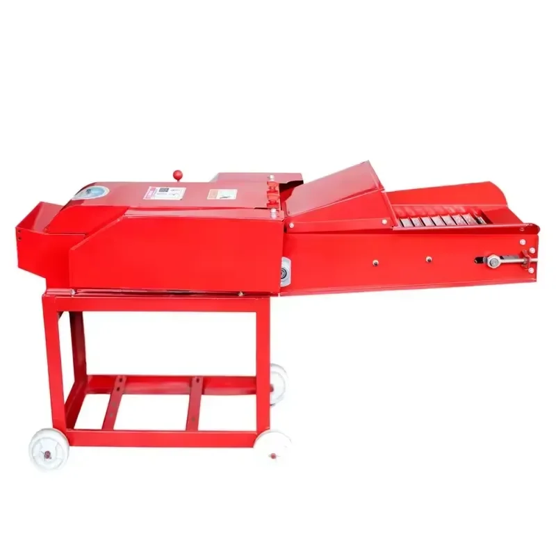 for Automatic Animal Feed Processing Machine Chaff Cutter High Productivity 2000kg/H Capacity 220V Grass Straw Crusher Silage