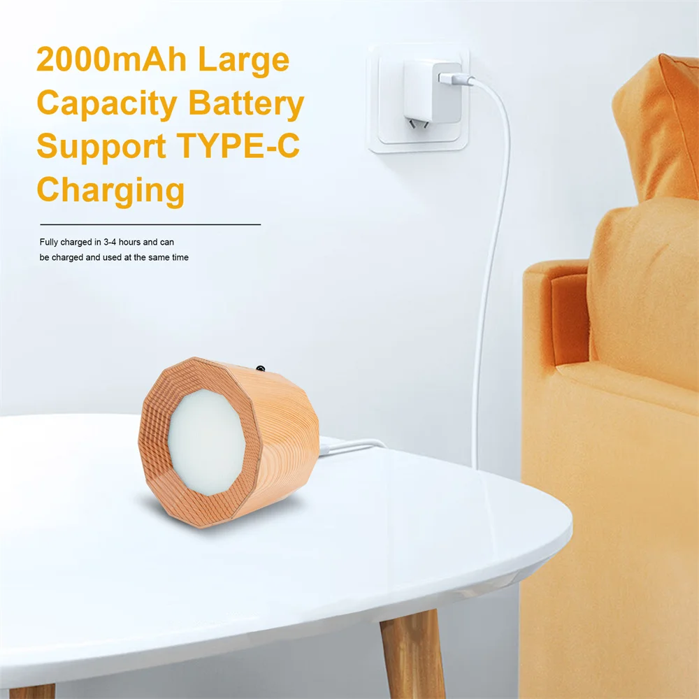مصباح جداري LED داخلي DC5V USB قابل لإعادة الشحن مصباح قراءة مغناطيسي مثبت على الحائط عن بعد وتحكم باللمس لغرفة النوم والدراسة