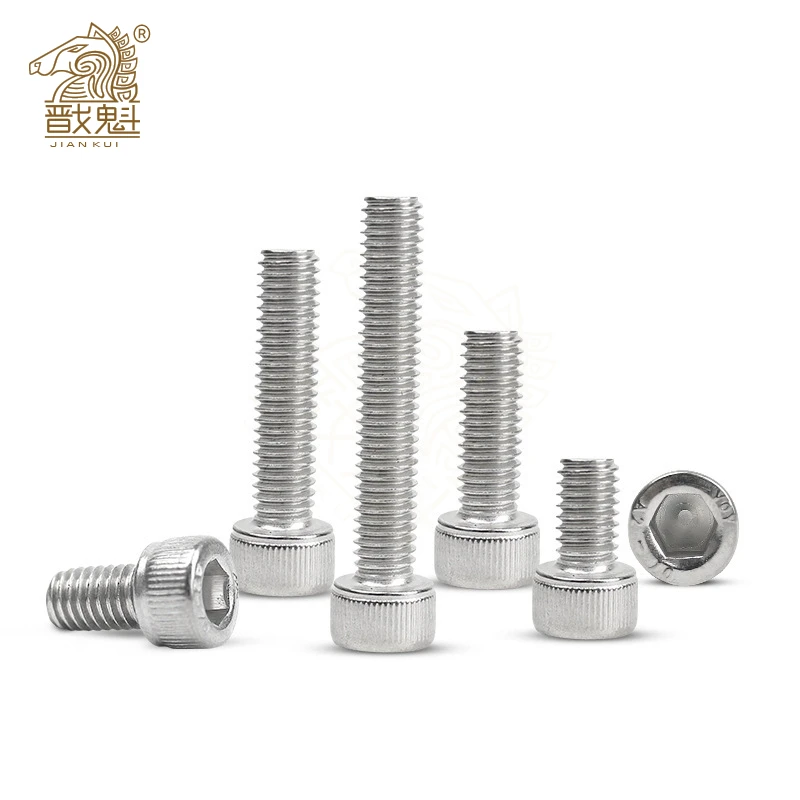 10/50/100 Pz M3 M4 M5 M6 M8 Din912 Parti In Acciaio Inox 304 Filettatura Metrica Vite A Testa Esagonale Bullone supporto da 4 a 55 Mm