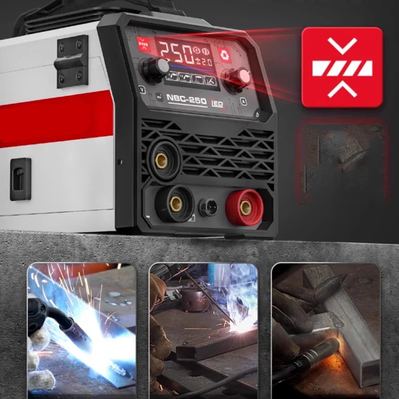 MIG-250 MIG Welding Machine 220V MIG/Lift TIG/MMA 3 in 1 Semi-Automatic Inverter MIG Welders Gas Gasless Soldering
