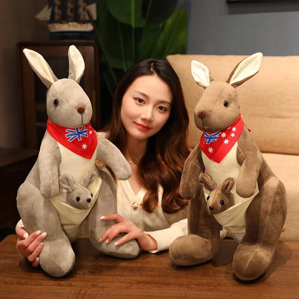 

Australian Mother and Child Kangaroo Plush Toy Doll Birthday Gift stuffed toy
