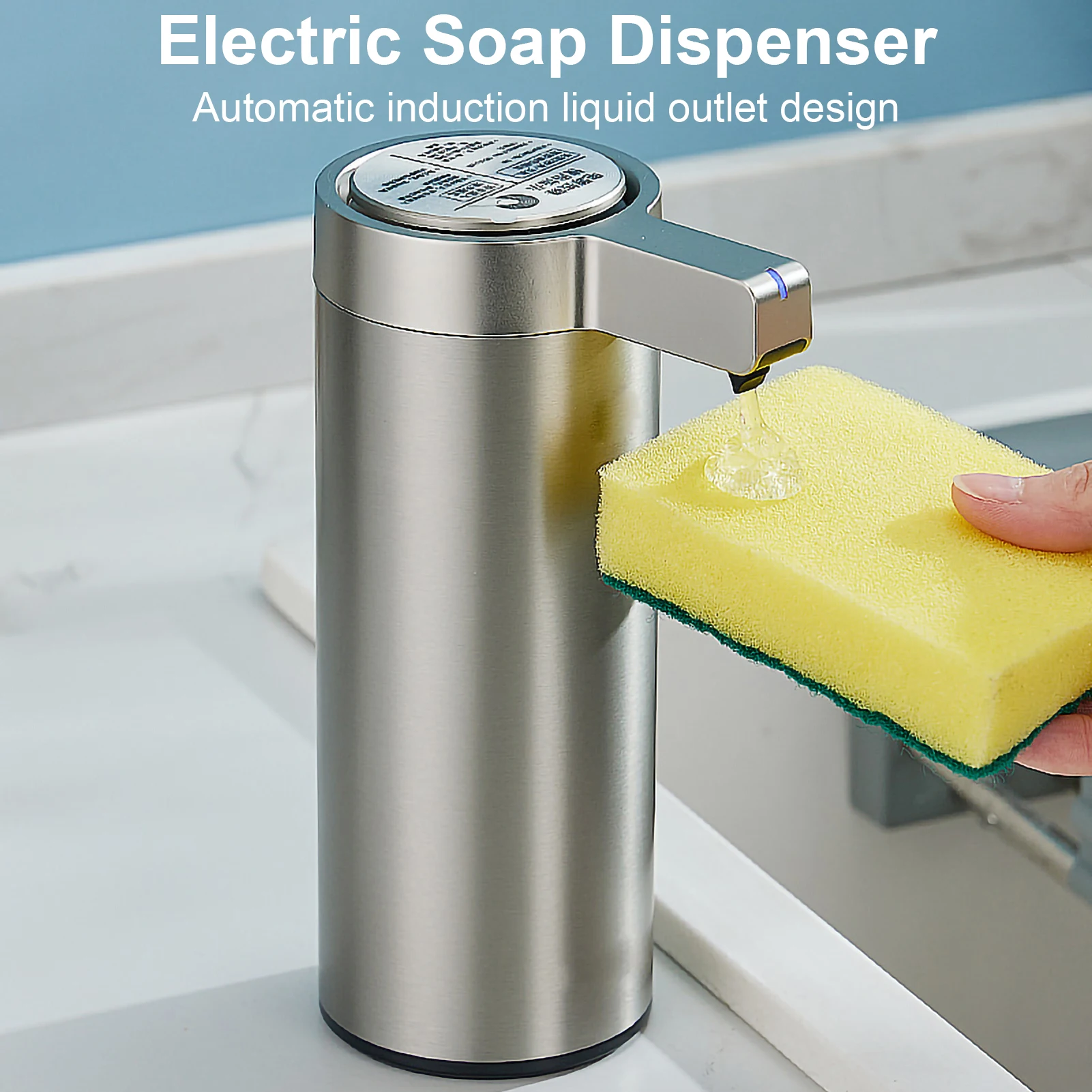 

Dishwashing Liquid Dispenser Automatic Sensor Kitchen Bathroom Hand Soap Dispenser Motorized Foam Shower Gel Soap Dispenser