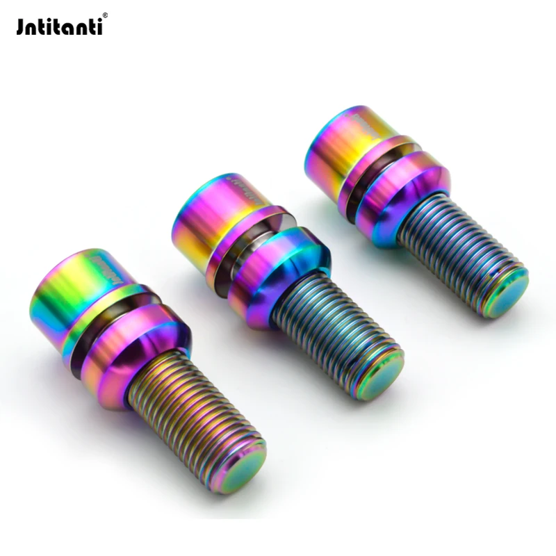 Jntitanti Torx Socket Floating Sperical Seat Gr.5 Titanium Wheel Bolt M14x1.5 for Audi VW Wheel