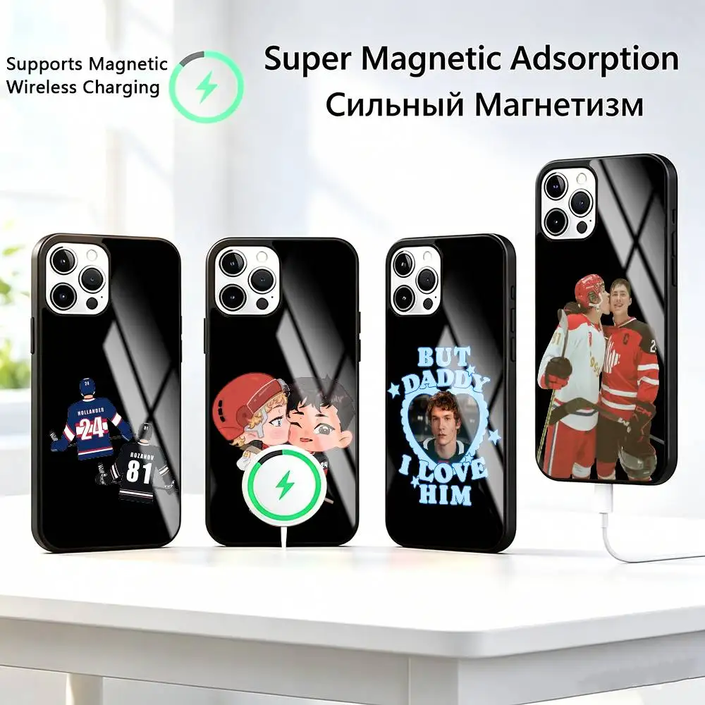 COOL Heated Rivalry-HR s-sports  Phone Case For iPhone17,16,15,14,13,12,11 Plus,Pro Allows magnetic wireless charging