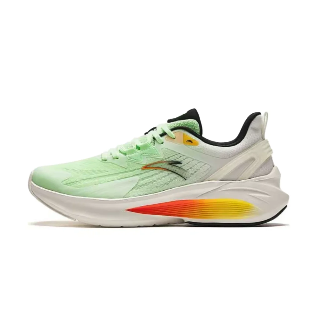 

Anta Venom 5: Comfortable, Versatile, Durable, and Breathable Low-Top Running Shoes for Men (White/Green) 912415552-2