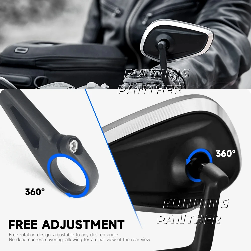 1200RS 1200RR Motorcycle Handlebar Rearview Handle Bar End Mirror Kit For Rocket 3 Street Triple S 765 765RS 765R Speed Triple