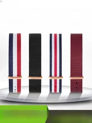 For DW Nylon Watchband Daniel Men Women Original Canvas Wellington Montage Multicolor 16 18 20mm 22mm Replace Waterproof Wrist