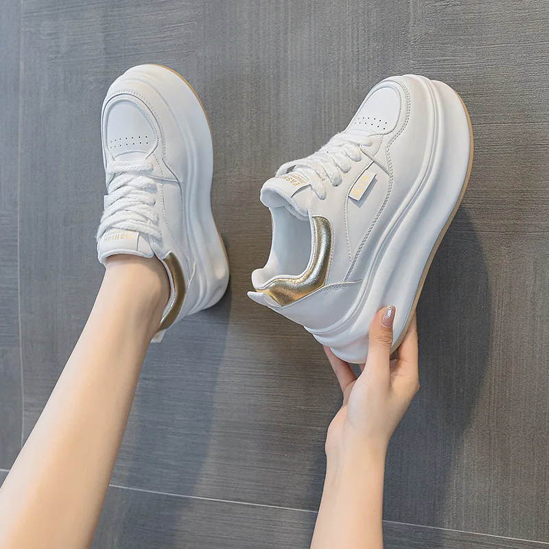 

Женские туфли 2026: новинка весенней коллекции с кожаной подкладкой, повседневные, на толстой подошве, модные женские туфли