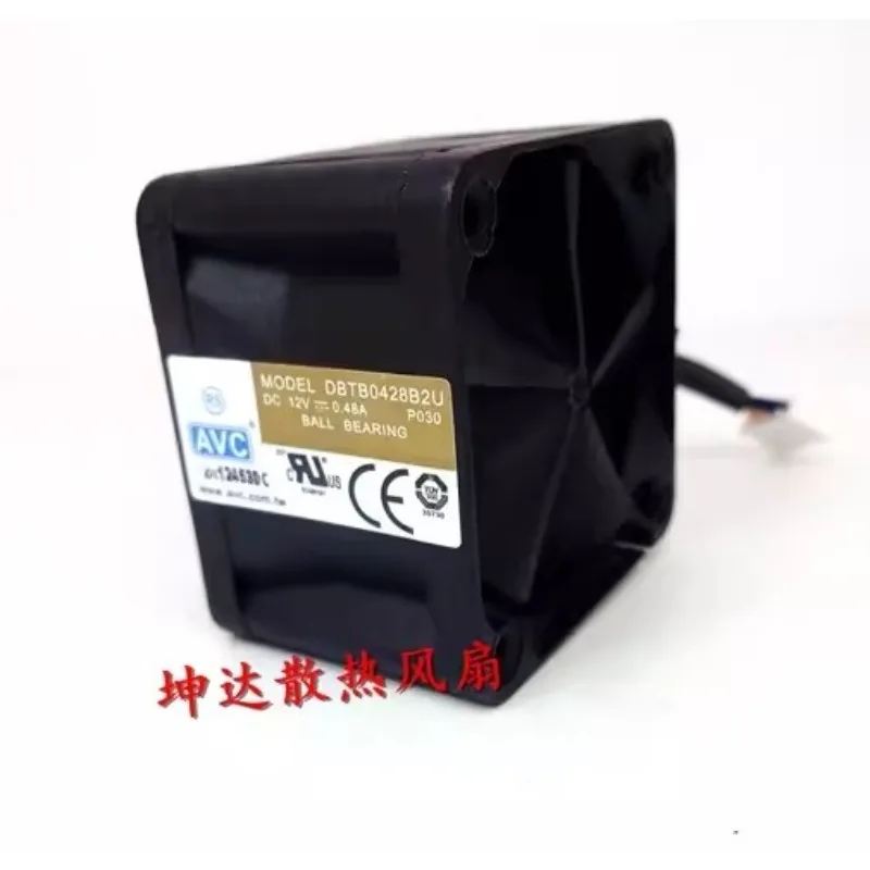 New CPU Cooler Fan for AVC DBTB0428B2U 12V 0.48A 4CM 4028 4-wire PWM Temperature Controlled Cooling Fan 40*40*28MM