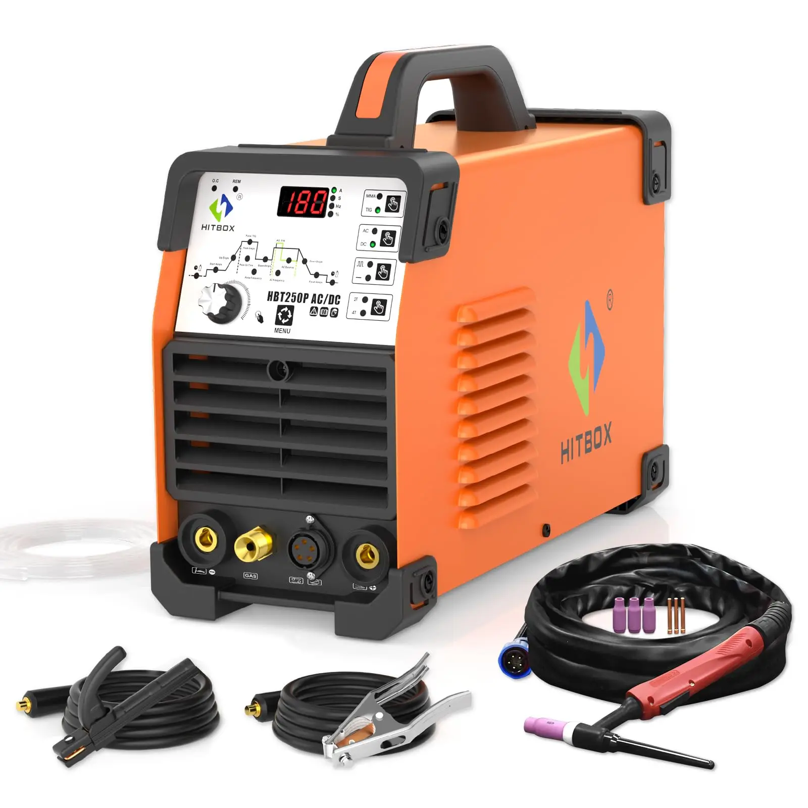 TIG Welder AC/DC with Pulse 200A Professional Aluminum Welding Machine with Square Wave/Stick/MMA/IGBT, 220V Exquisite