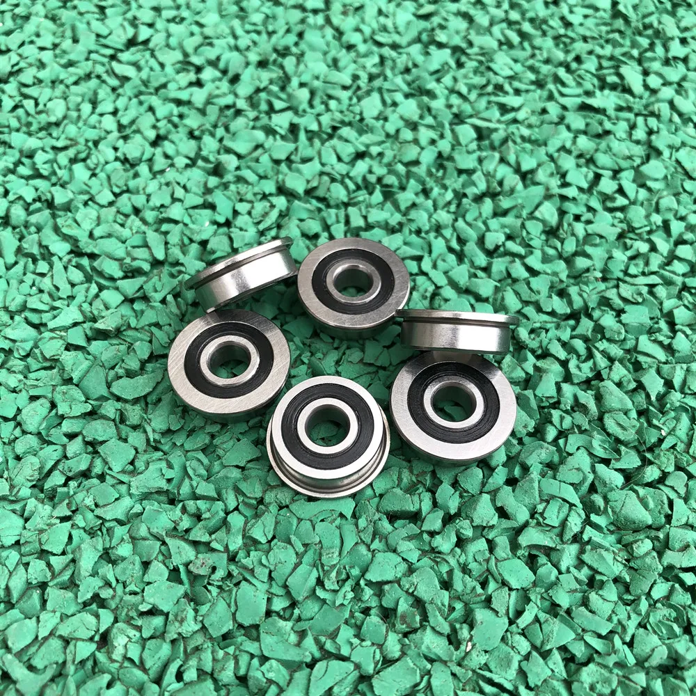 50pcs precision flange Bearing F695-2RS 5*13*4mm Flanged F695 RS miniature Ball Bearings F695RS For VORON Mobius 2/3 3D Printer